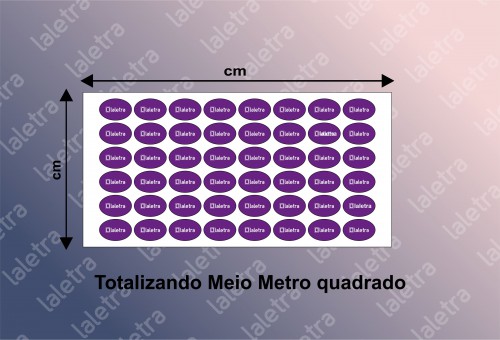 Adesivo vinil brilho - meio corte